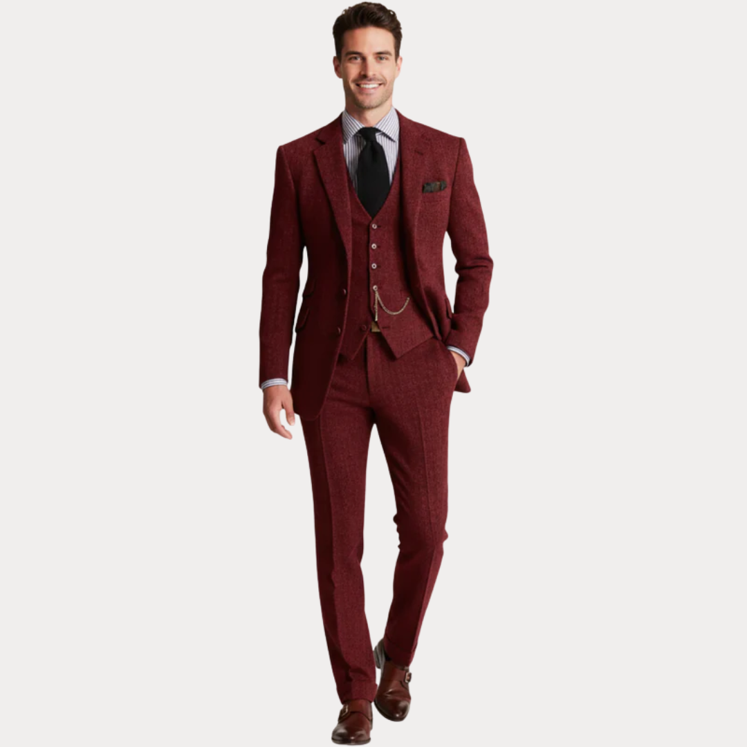 Men’s Classic Three-Piece Tailored Suit