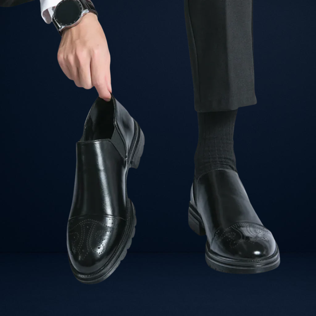 Marcello | Polished Leather Dress Slip-Ons