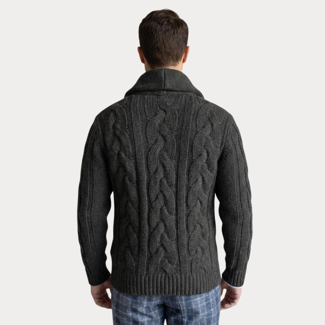 Men’s Classic Shawl-Collar Cardigan