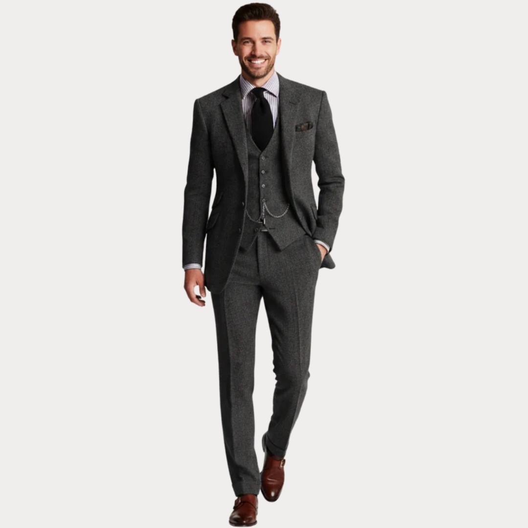 Men’s Classic Three-Piece Tailored Suit