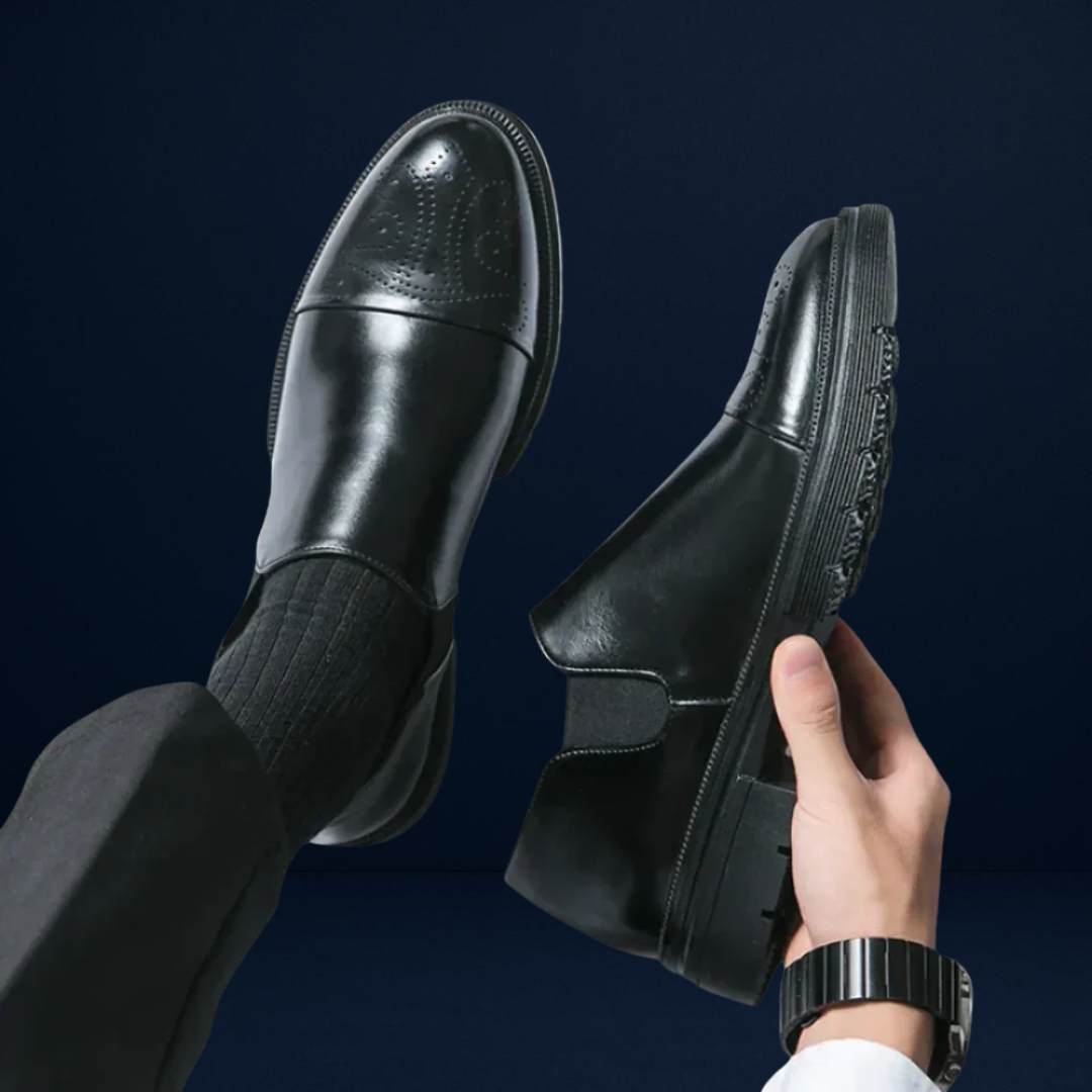 Marcello | Polished Leather Dress Slip-Ons