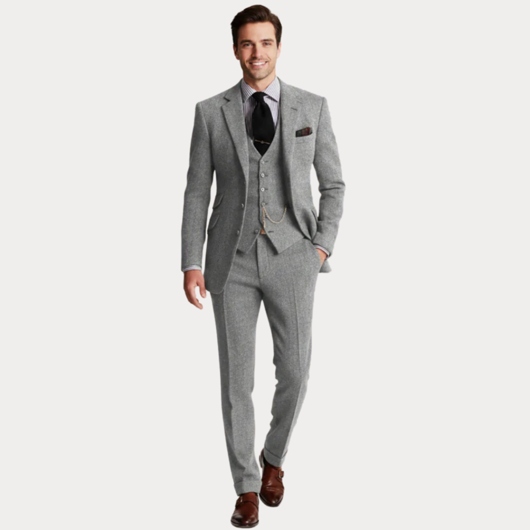 Men’s Classic Three-Piece Tailored Suit