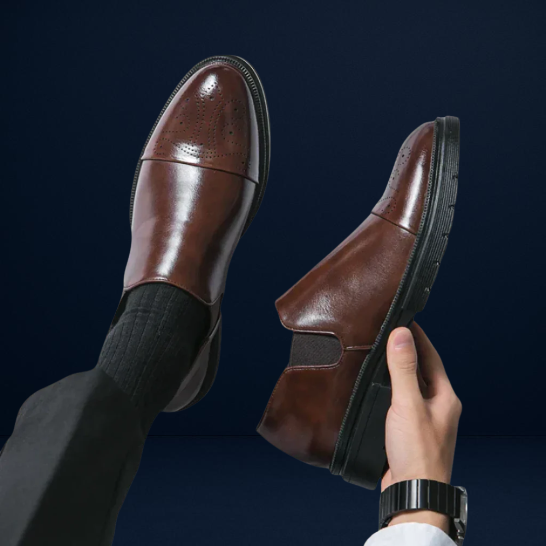 Marcello | Polished Leather Dress Slip-Ons