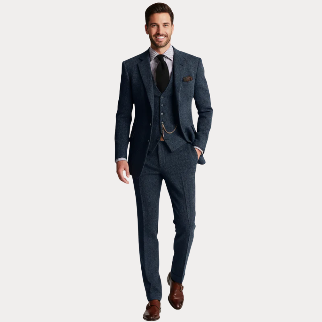 Men’s Classic Three-Piece Tailored Suit