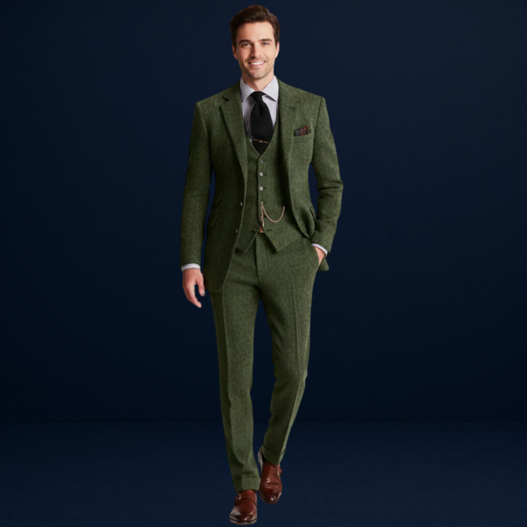 Giuliano | Men’s Tweed Three-Piece Suit
