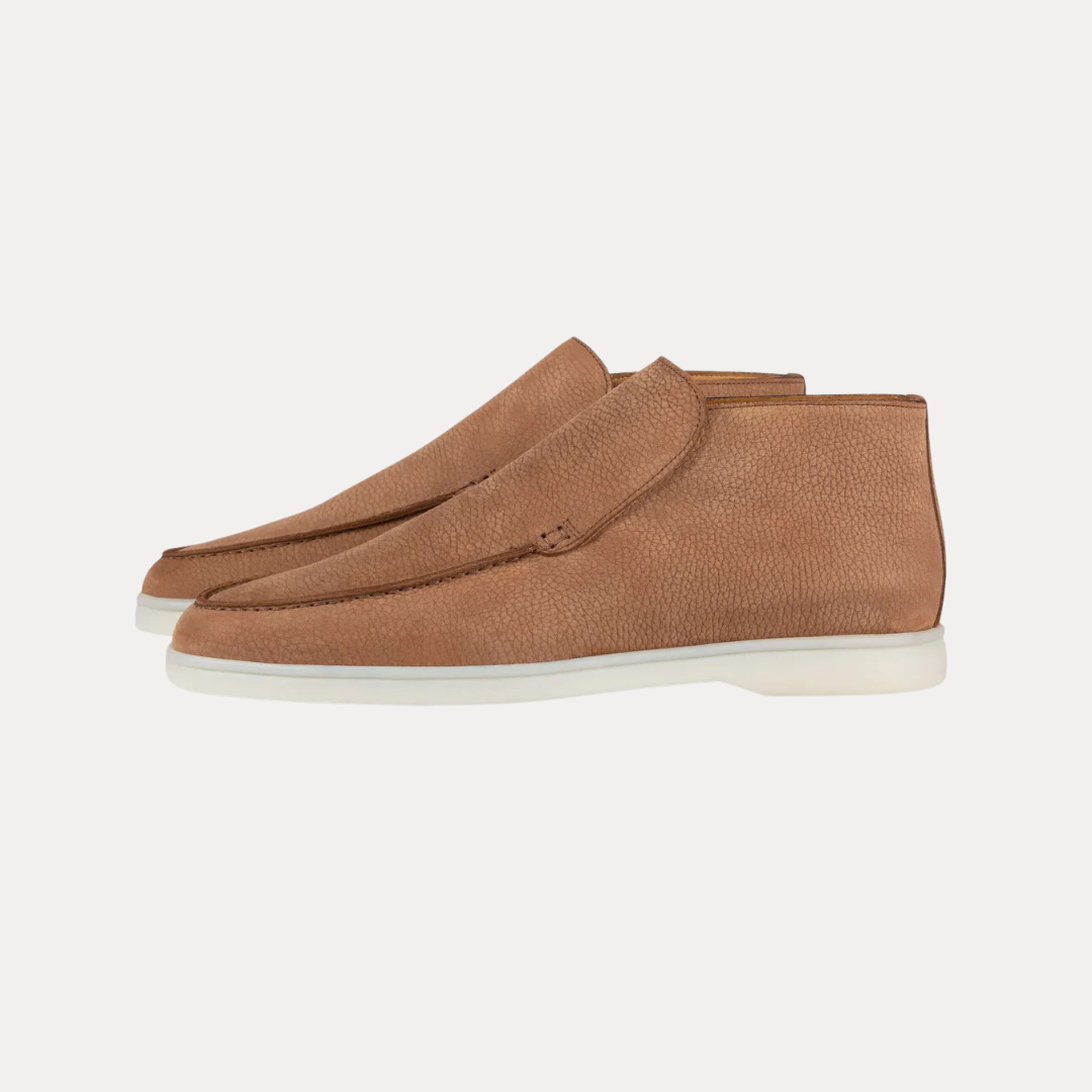Raffaele | Grained Leather Loafers