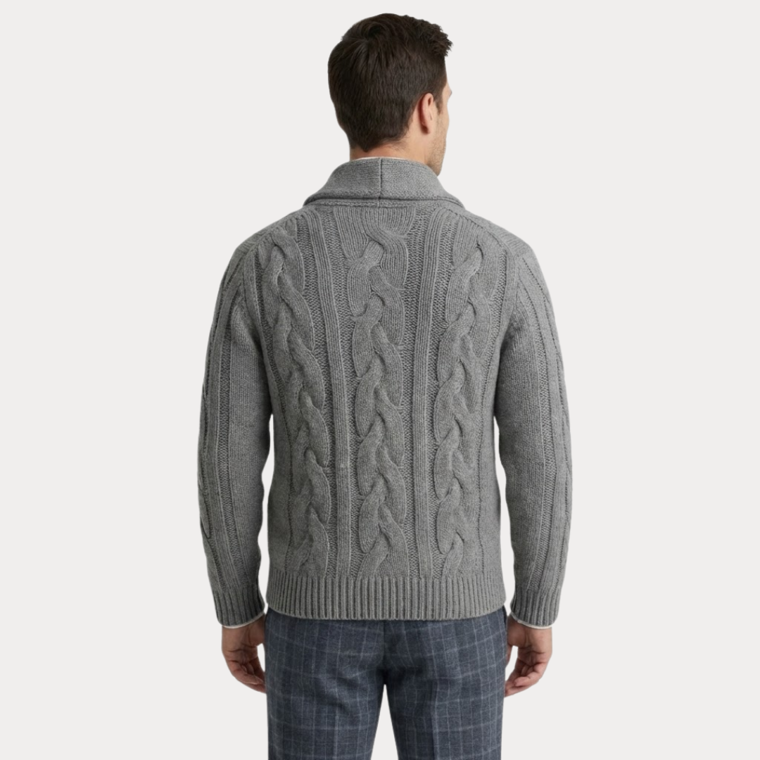 Men’s Classic Shawl-Collar Cardigan