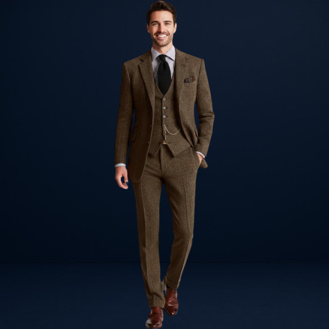 Giuliano | Men’s Tweed Three-Piece Suit