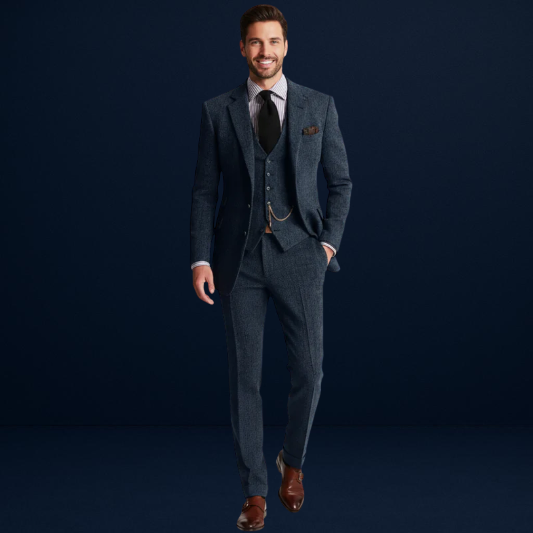 Giuliano | Men’s Tweed Three-Piece Suit