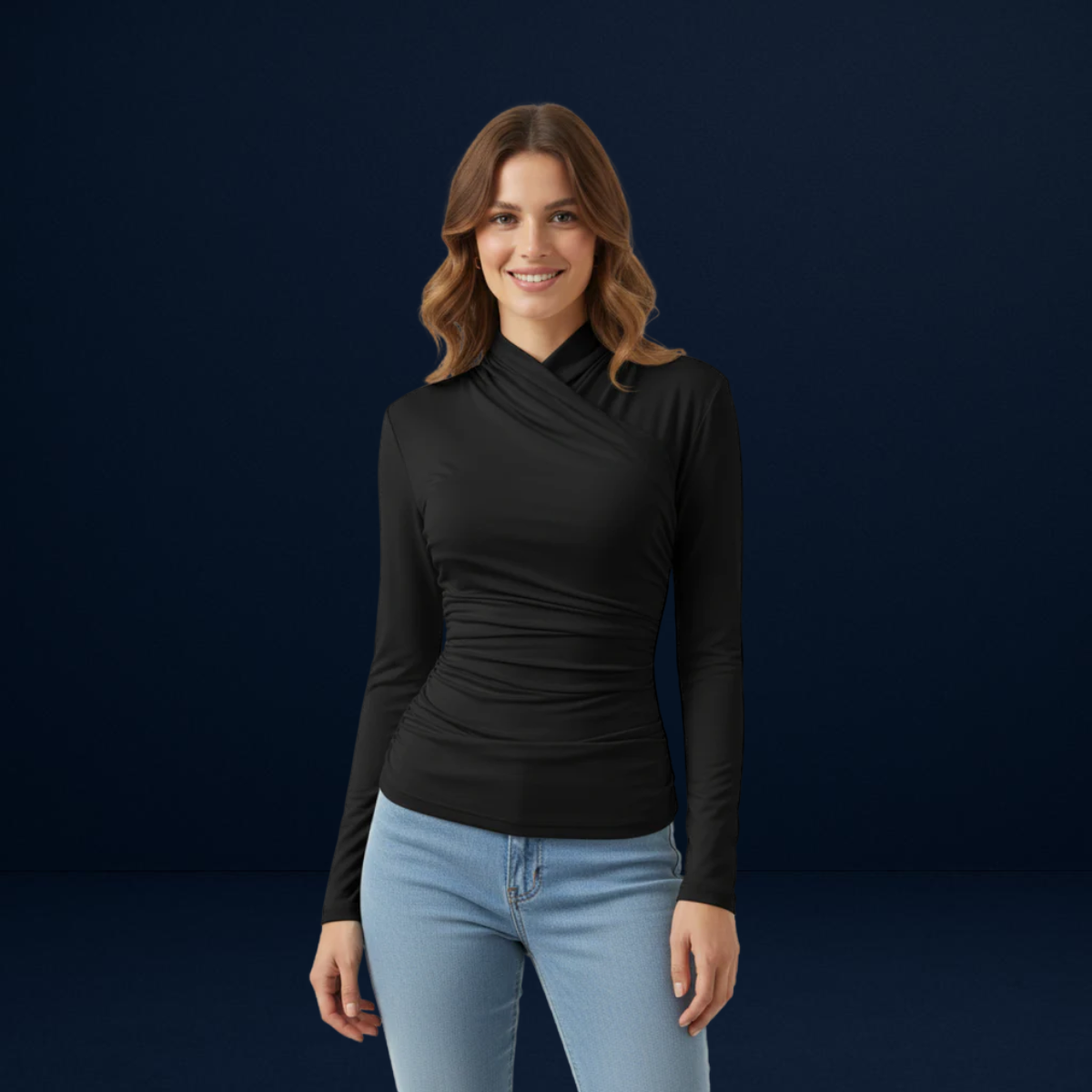 Elena | Long Sleeve Wrap Top