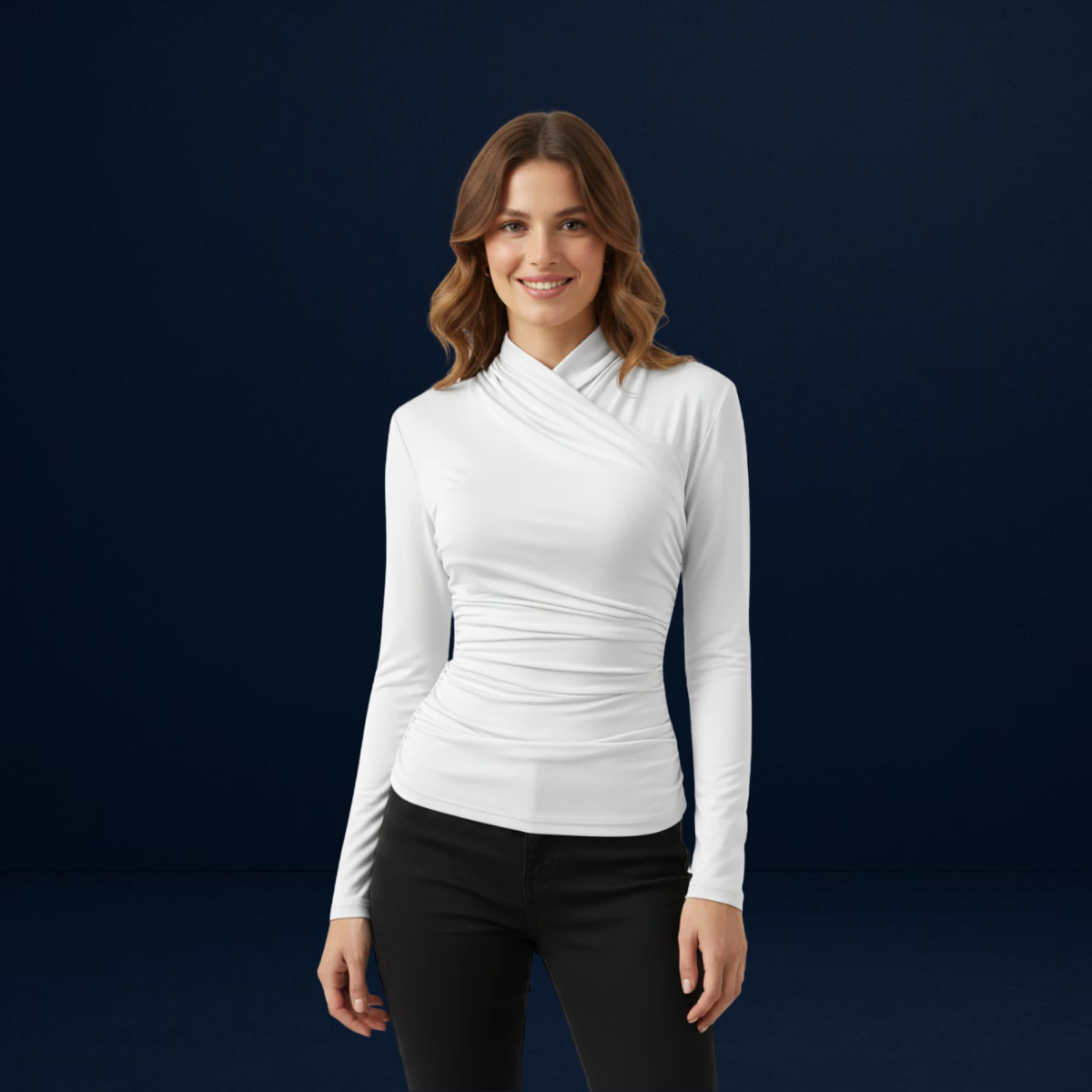 Elena | Long Sleeve Wrap Top