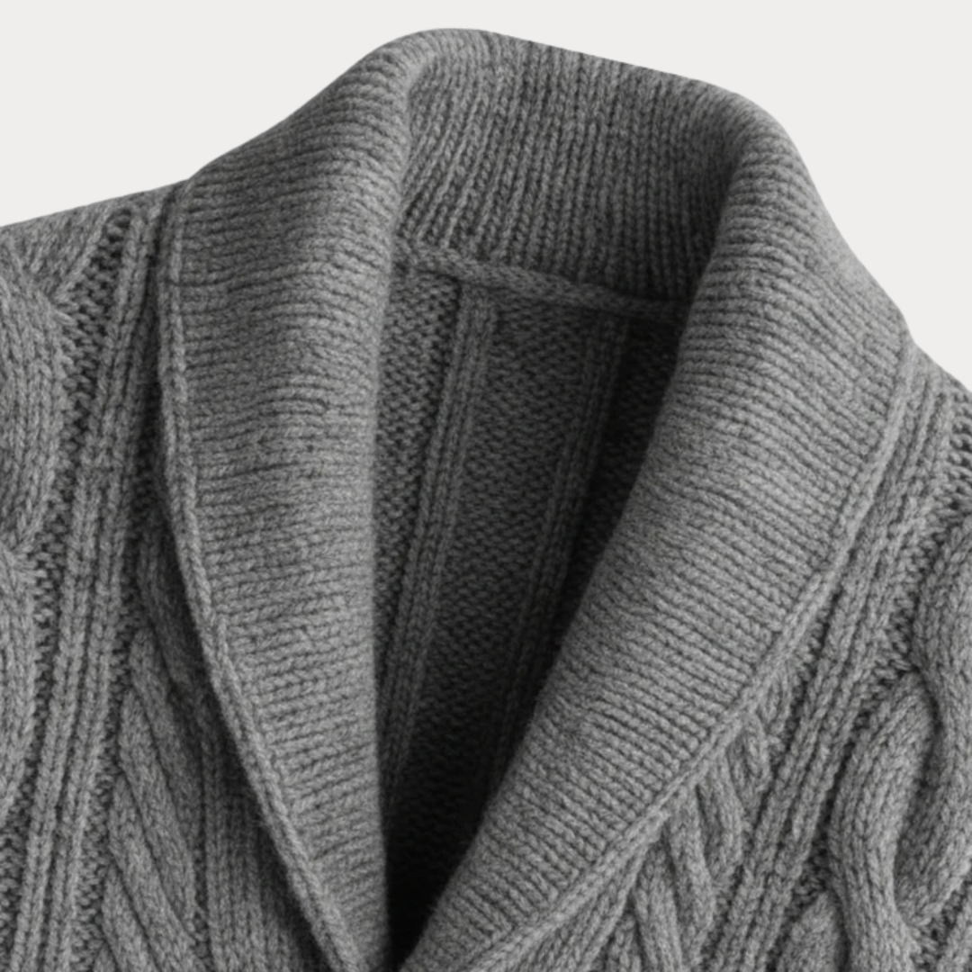Men’s Classic Shawl-Collar Cardigan