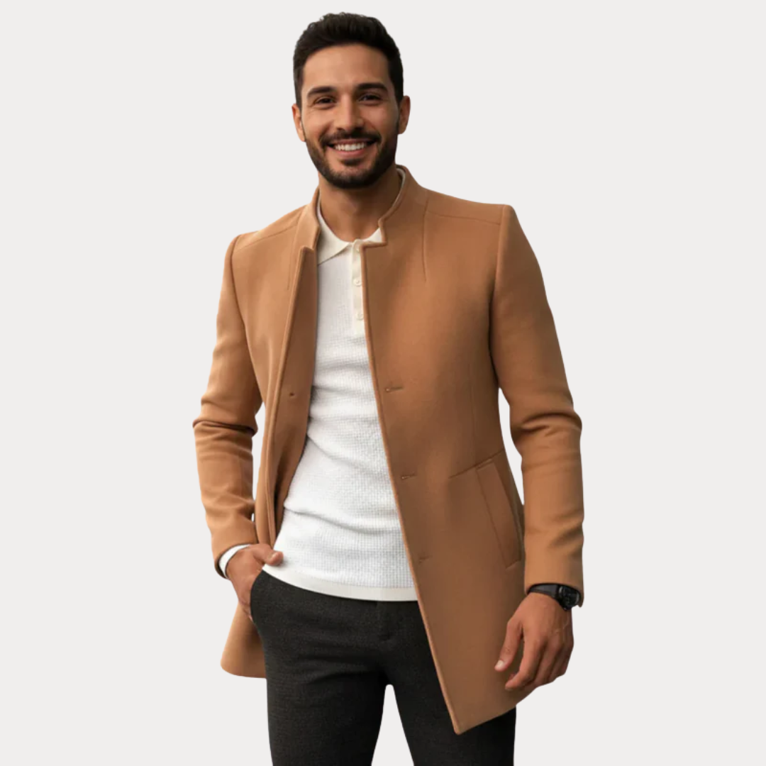 Men’s Classic Stand-Collar Coat