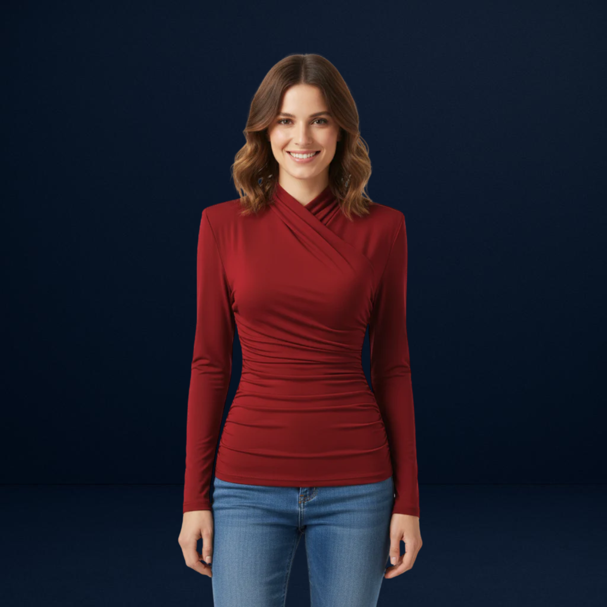 Elena | Long Sleeve Wrap Top