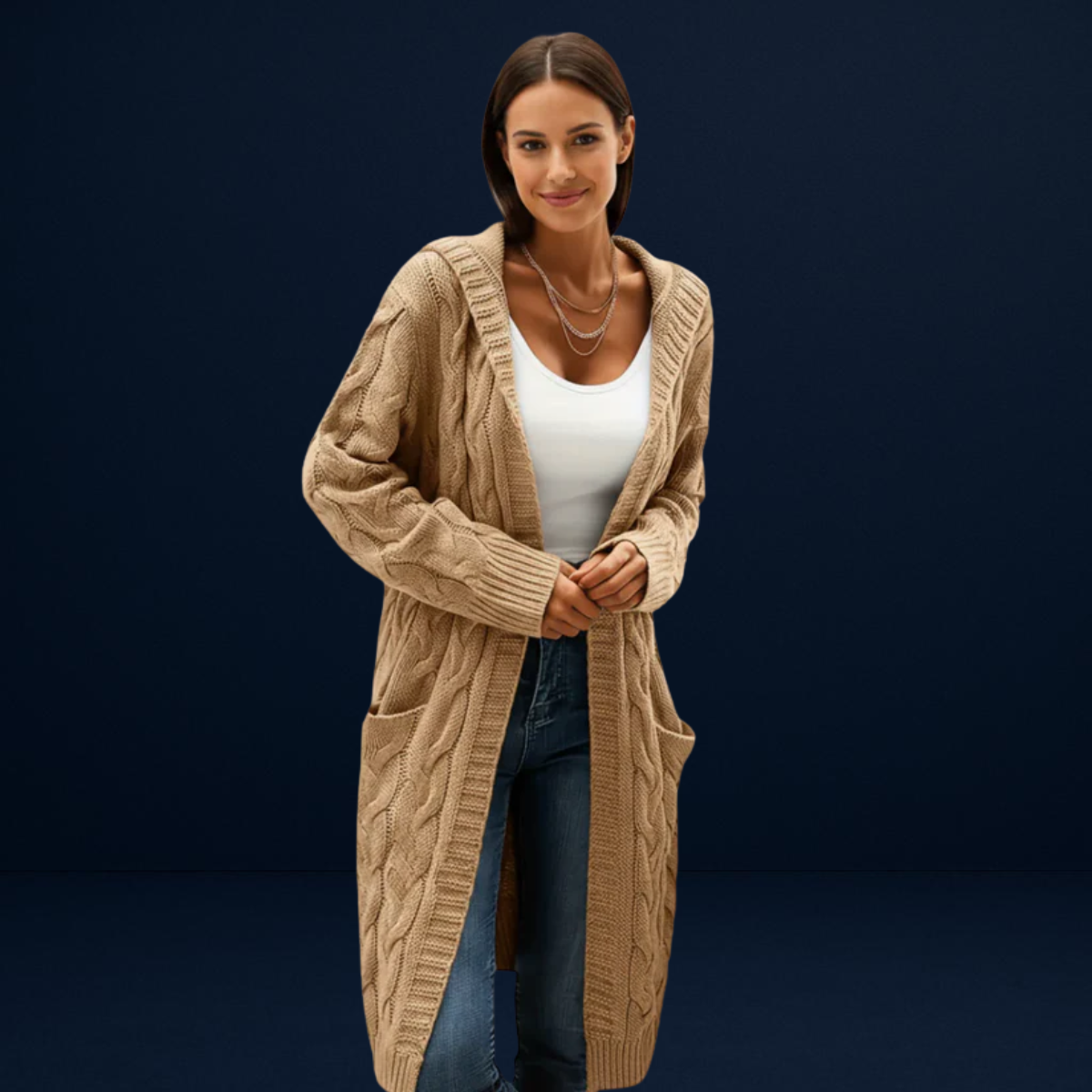 Chiara | Women’s Cable Knit Cardigan