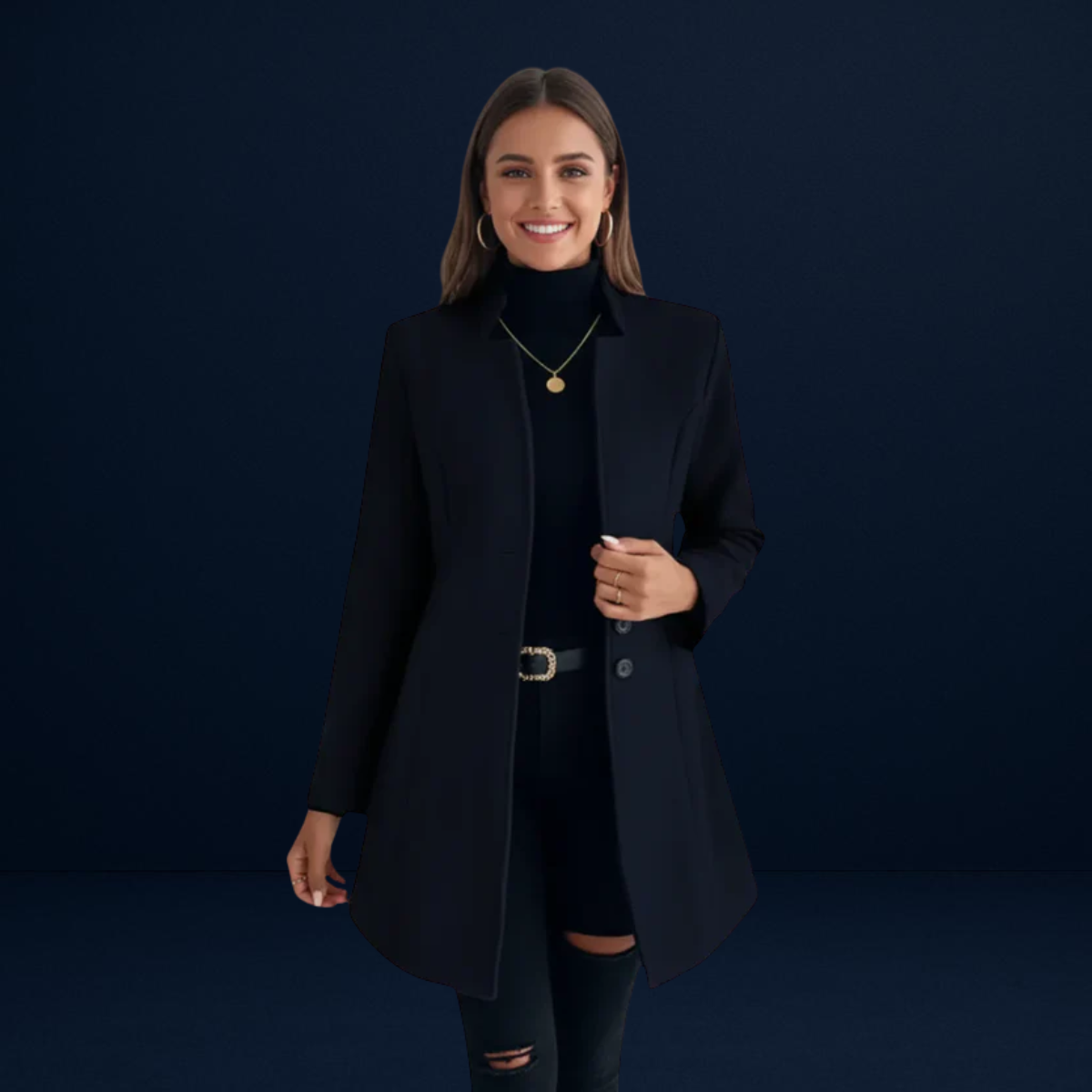 Alessandra | Modern and Refined Women's Long Coat