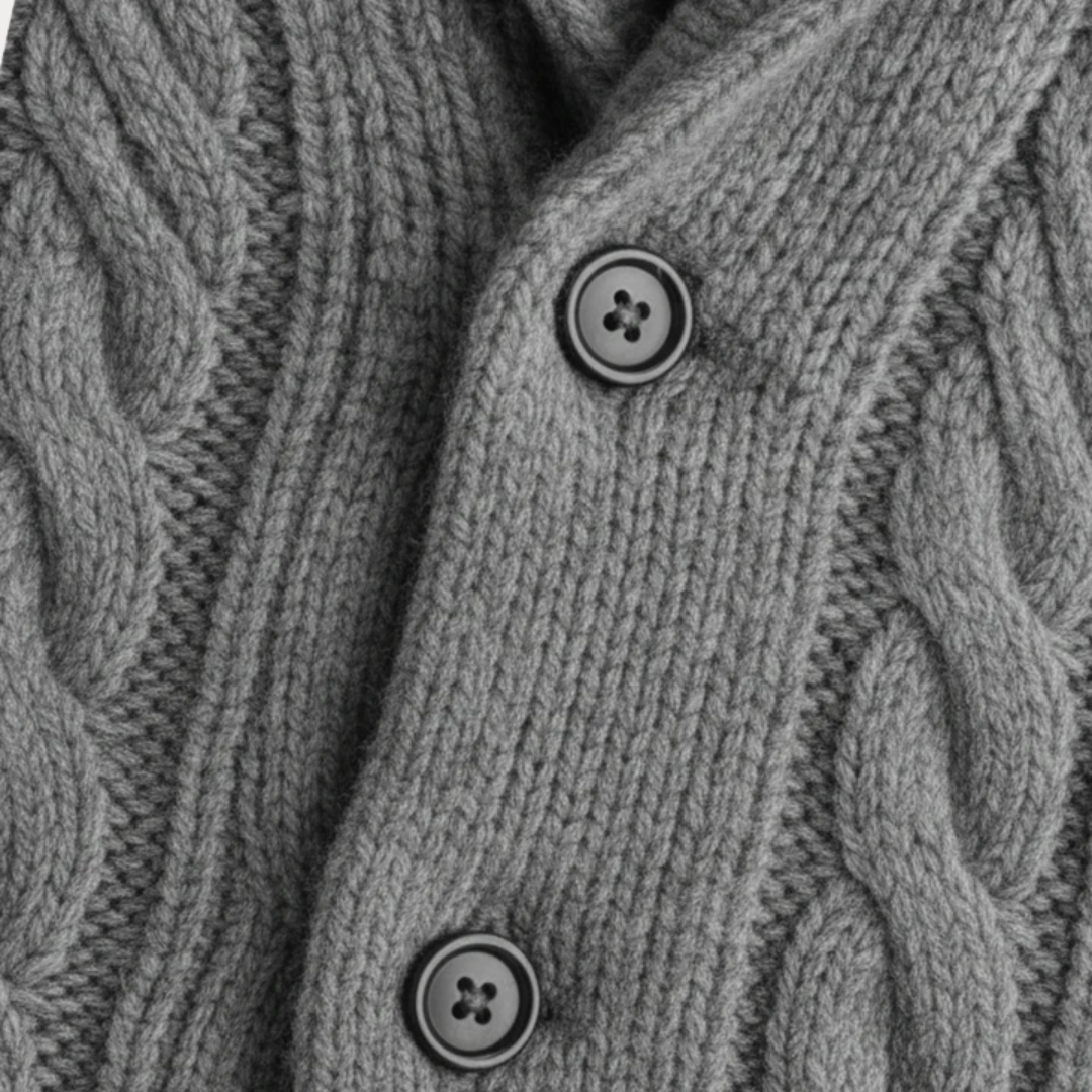 Men’s Classic Shawl-Collar Cardigan