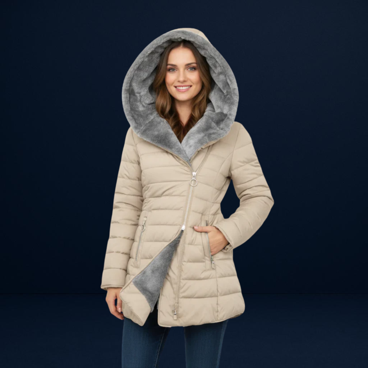 Serena | Quilted Thermal Coat
