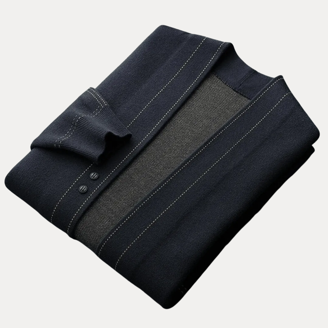 Dominic | Men’s Minimalist Button-Front Cardigan