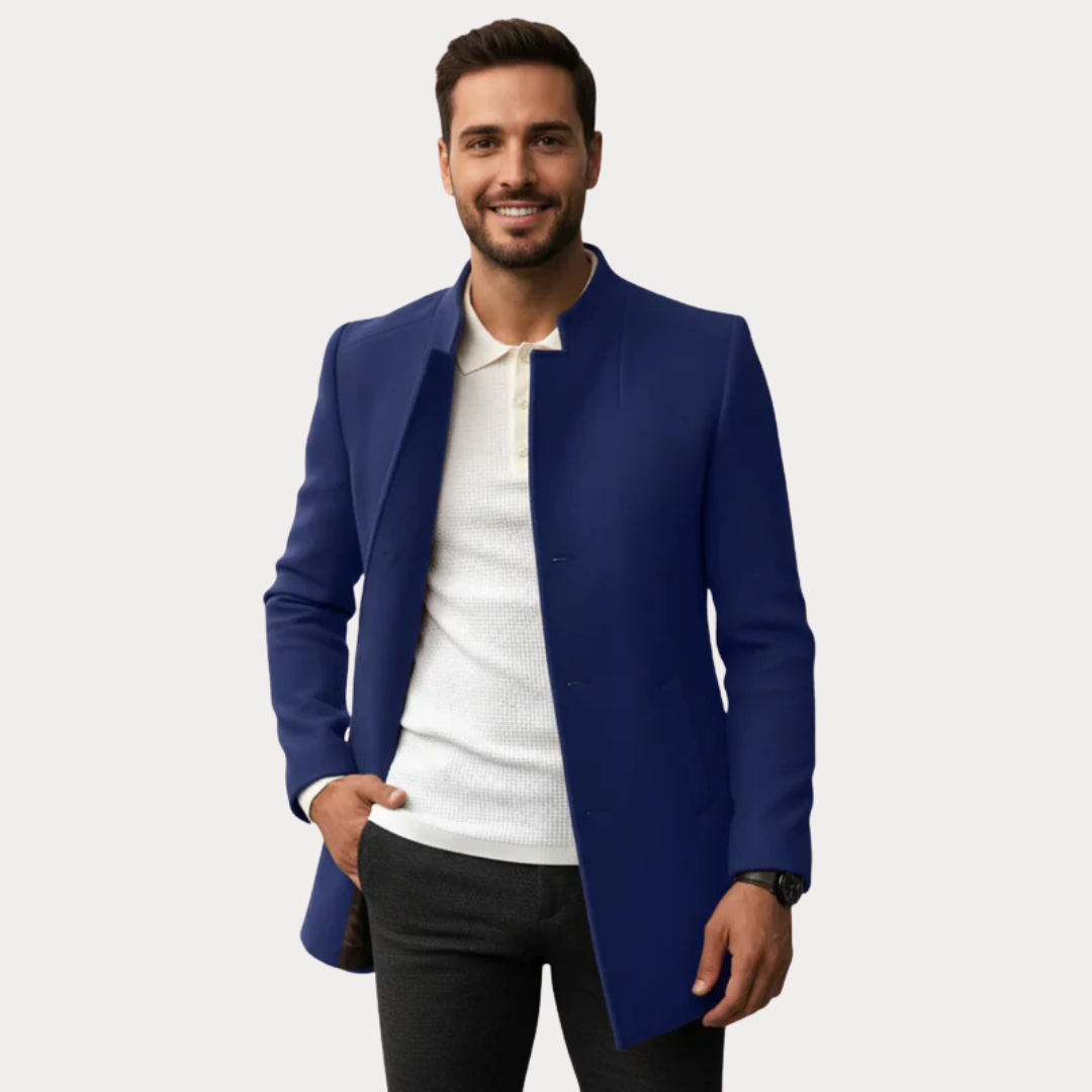 Men’s Classic Stand-Collar Coat