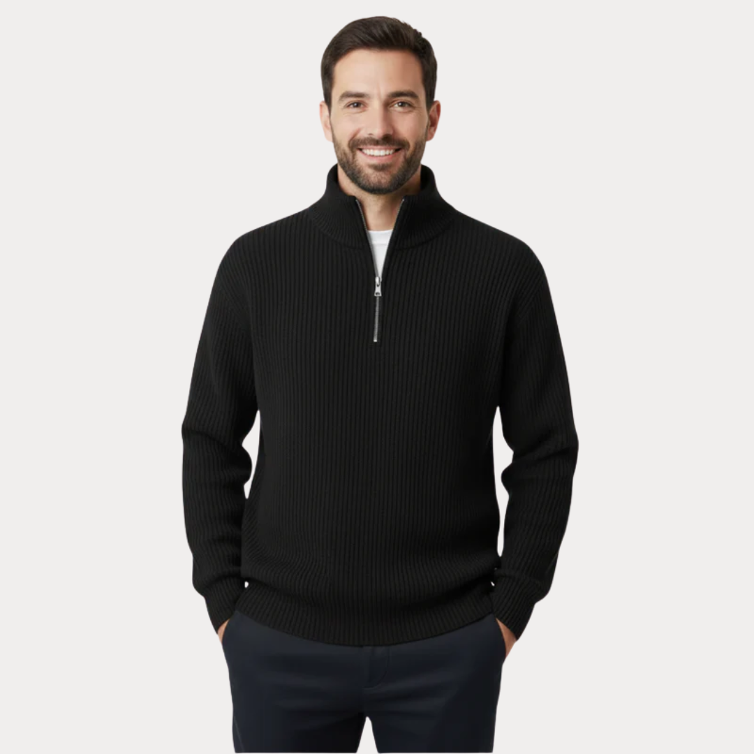 Men’s Classic Half-Zip Knit Sweater