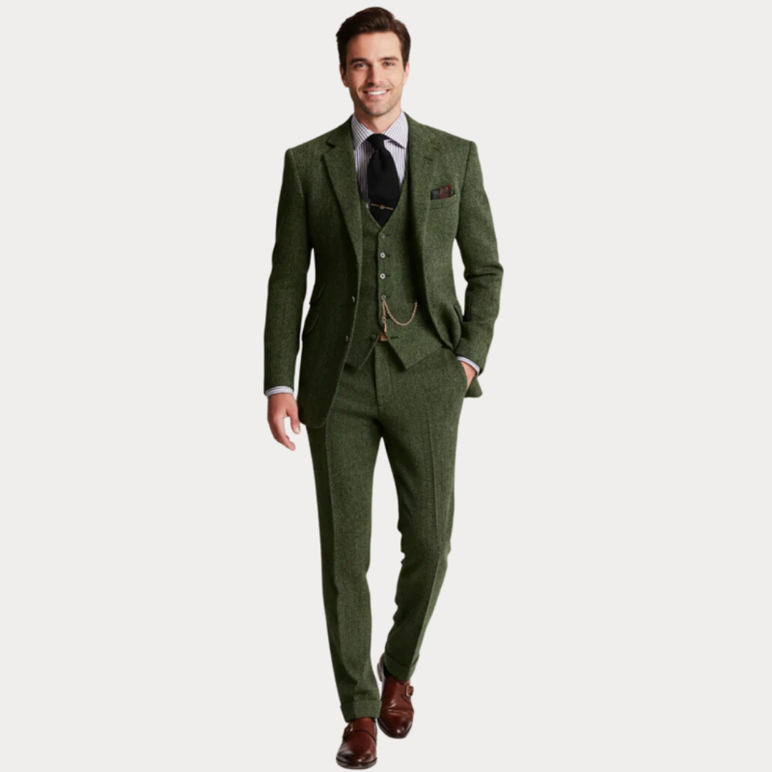 Men’s Classic Three-Piece Tailored Suit