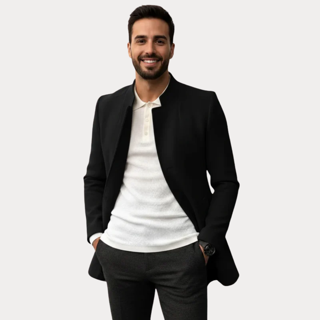 Men’s Classic Stand-Collar Coat