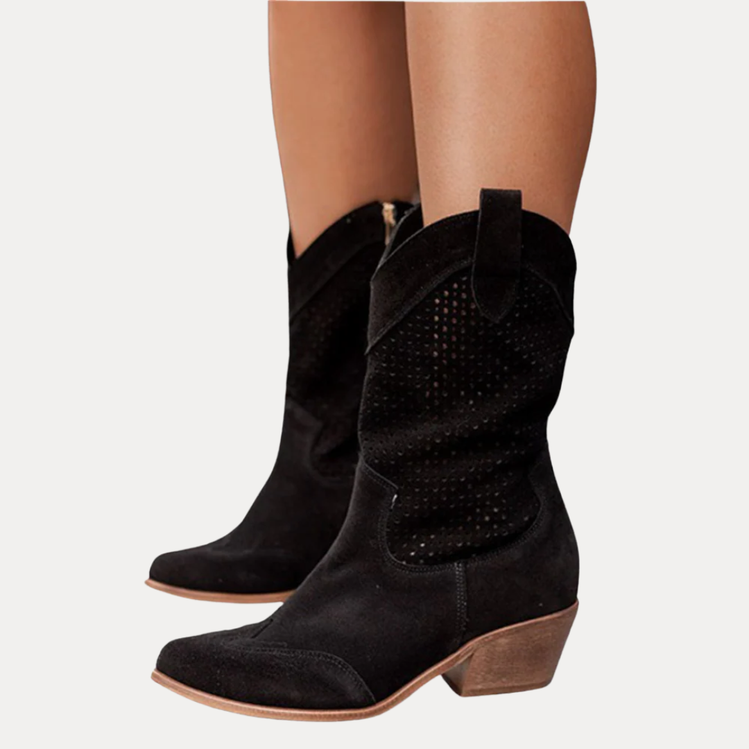 Sienna | Perforated Western Boots