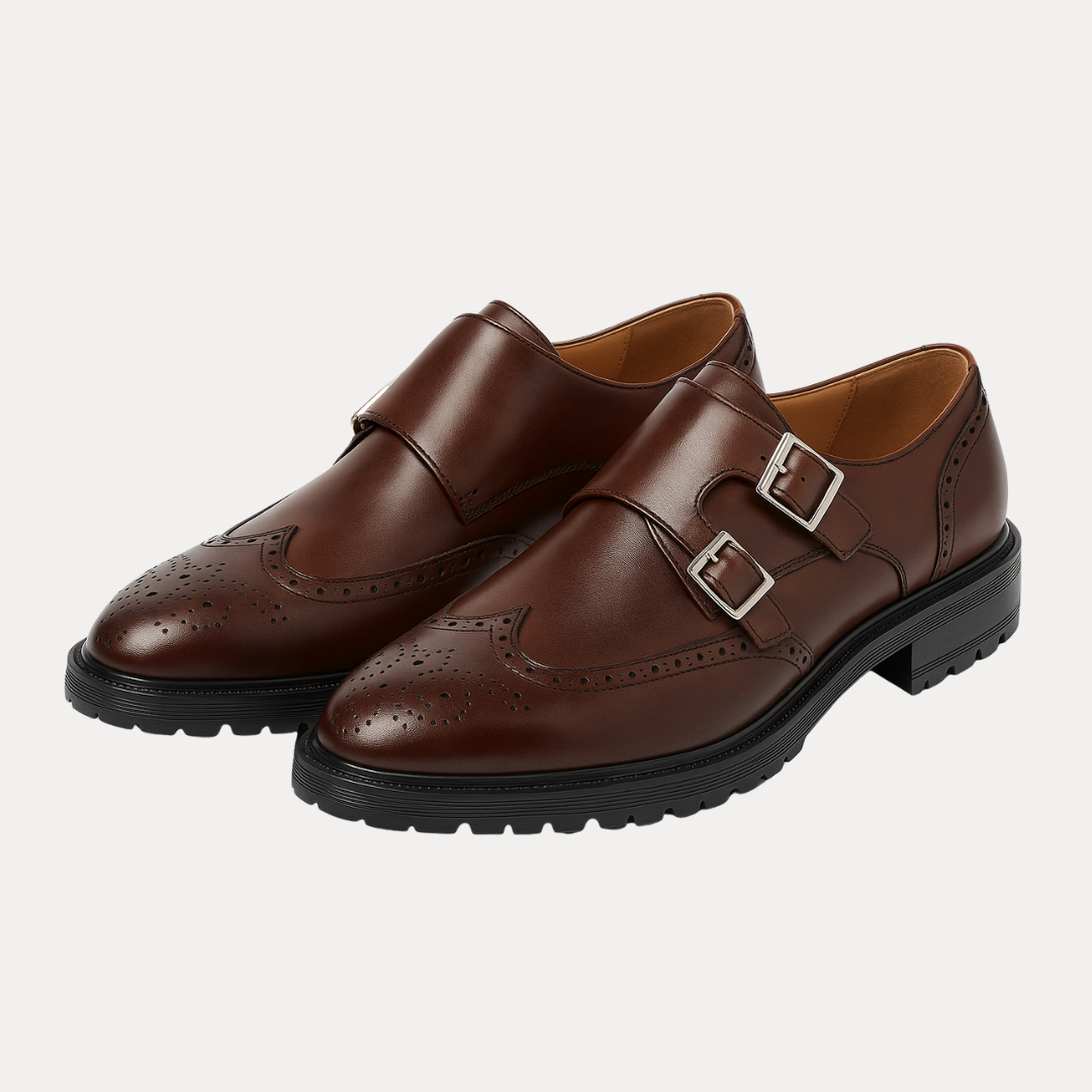 Vittorio | Monk Strap Leather Loafers