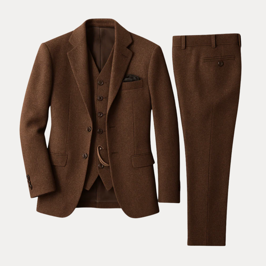 Harrison | Men’s Classic Tweed Three-Piece Suit