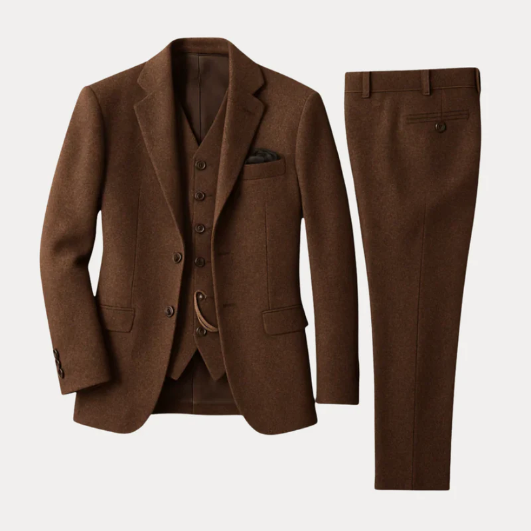 Men’s Classic Three-Piece Tailored Suit