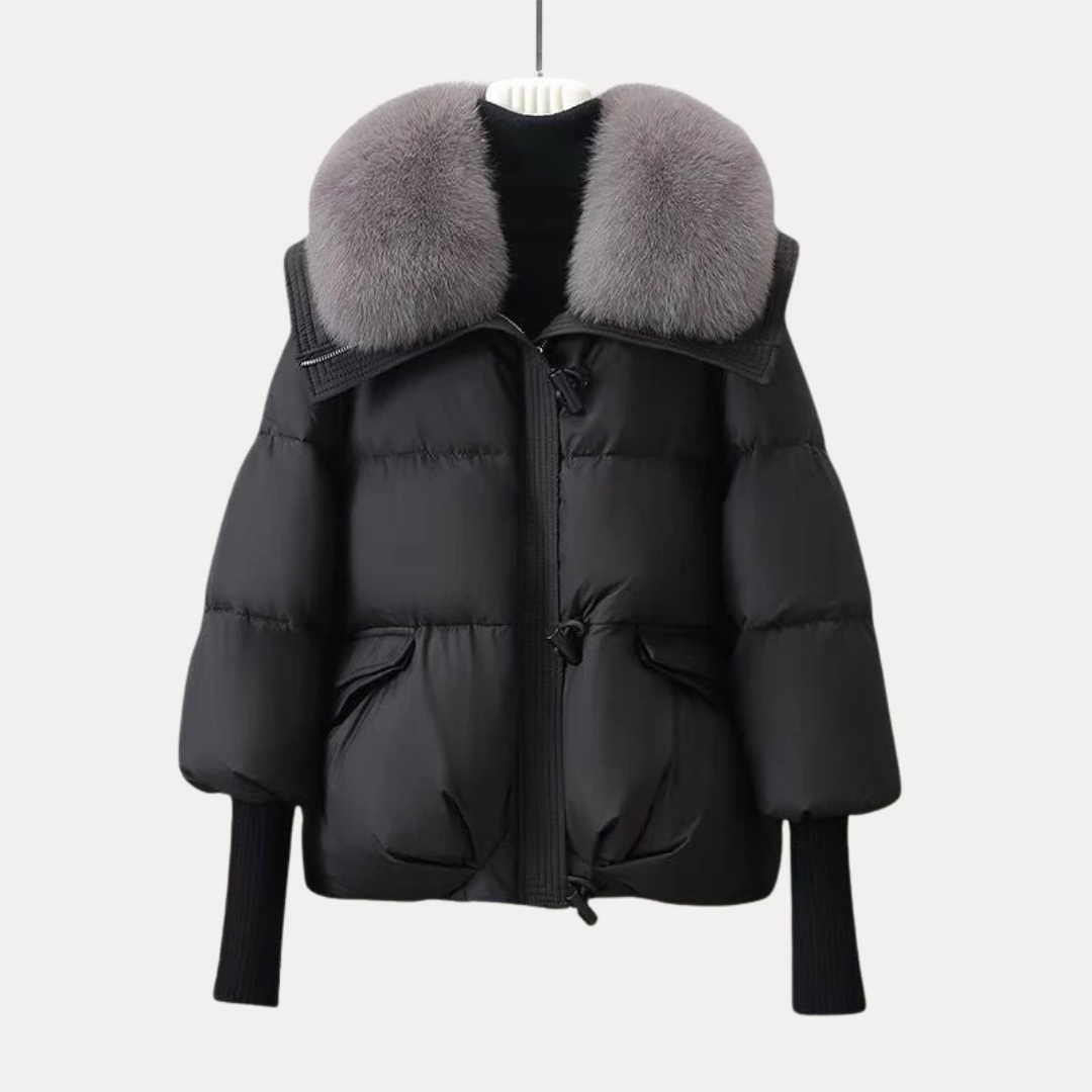 Charlotte | Elegant Fur-Collar Down Jacket