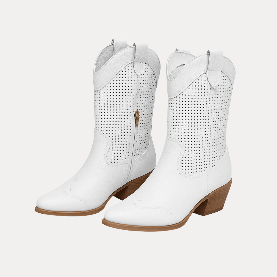 Sienna | Perforated Western Boots