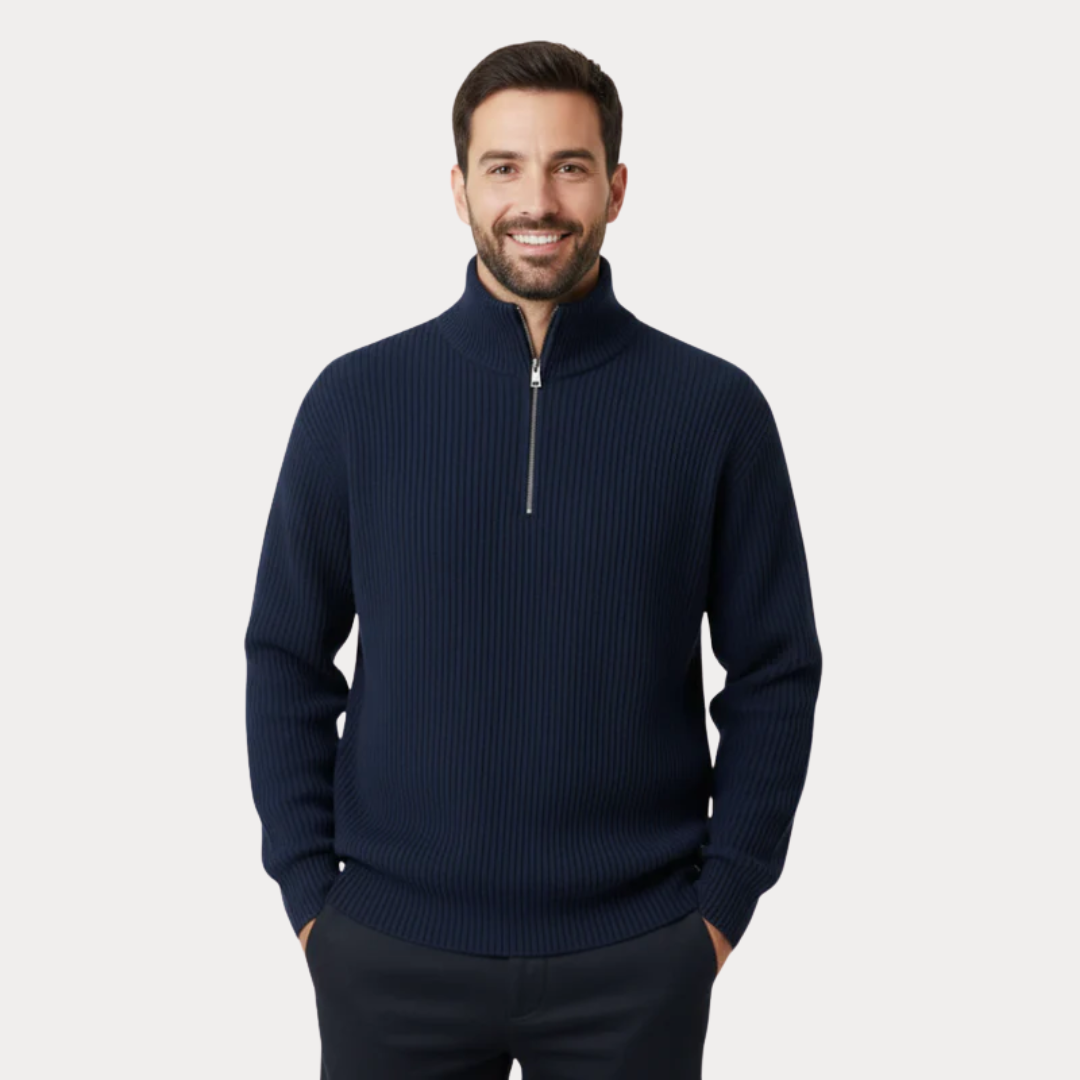 Men’s Classic Half-Zip Knit Sweater