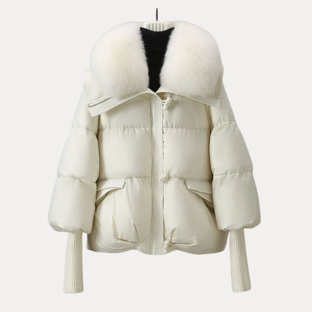 Charlotte | Elegant Fur-Collar Down Jacket
