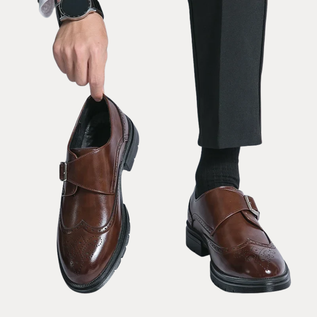 Vittorio | Monk Strap Leather Loafers
