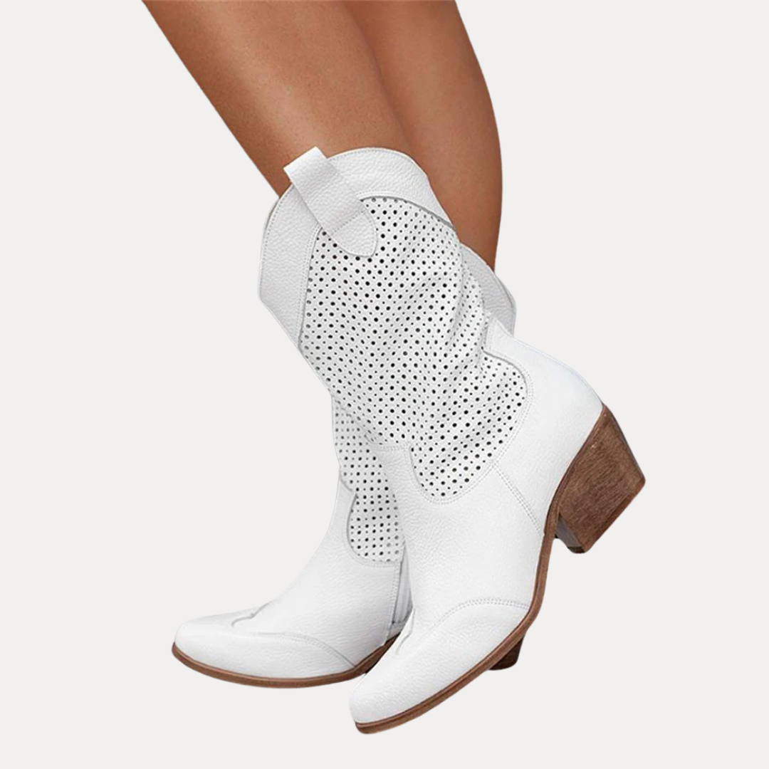 Sienna | Perforated Western Boots