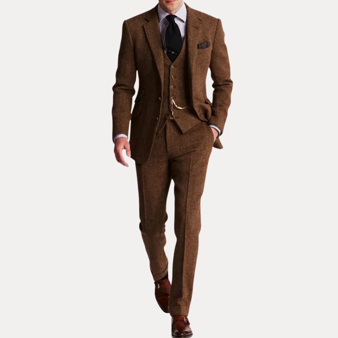 Harrison | Men’s Classic Tweed Three-Piece Suit
