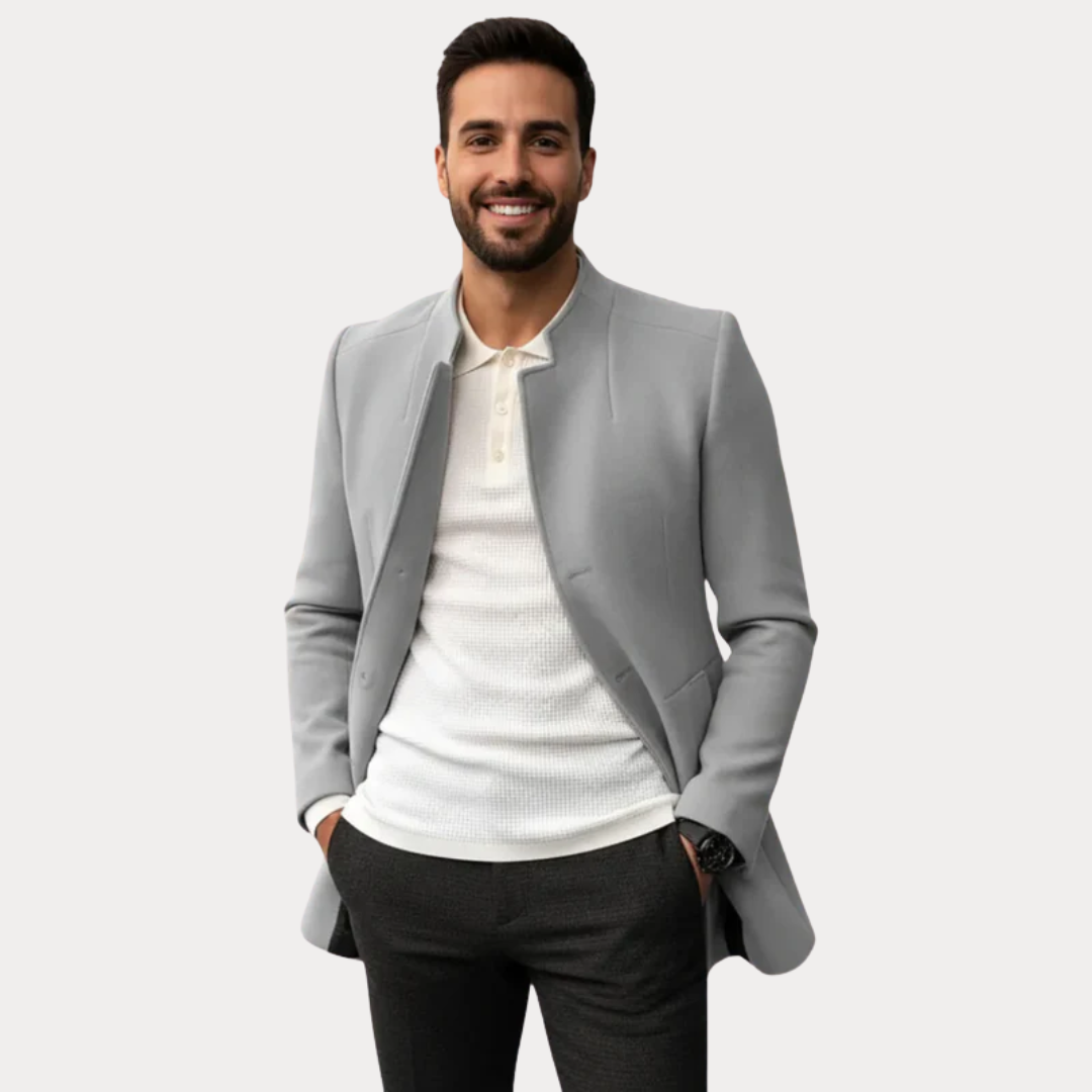 Men’s Classic Stand-Collar Coat