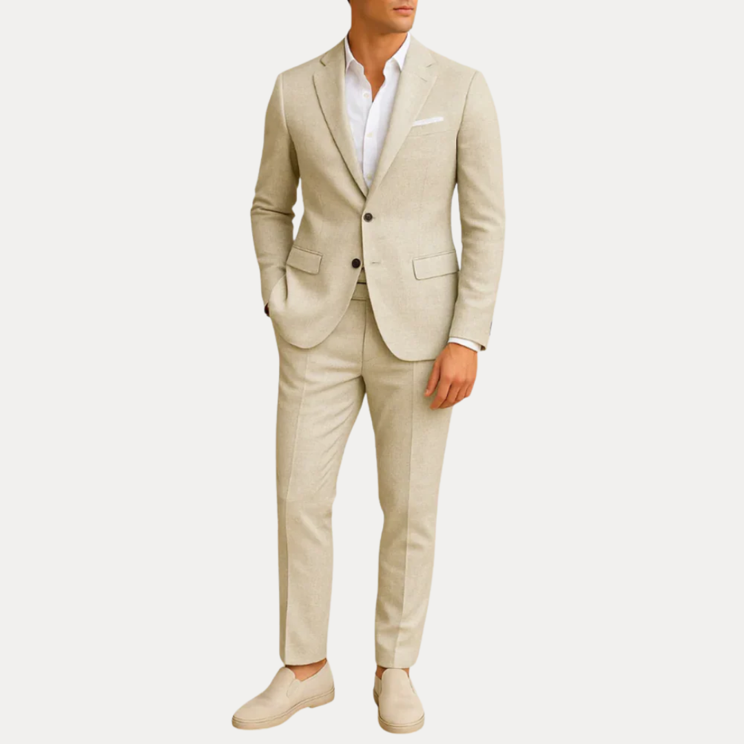 Julian | Men’s Lightweight Linen-Blend Suit