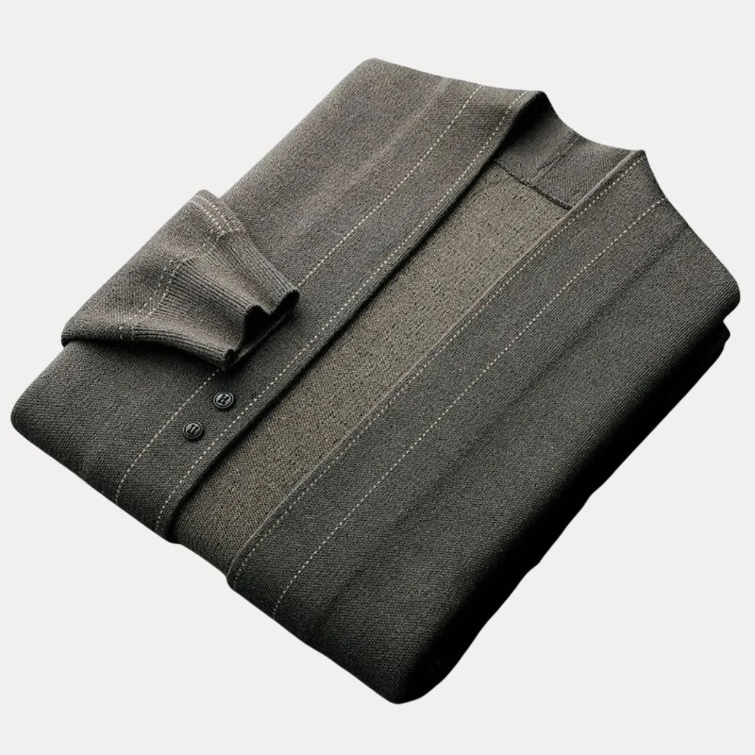 Dominic | Men’s Minimalist Button-Front Cardigan