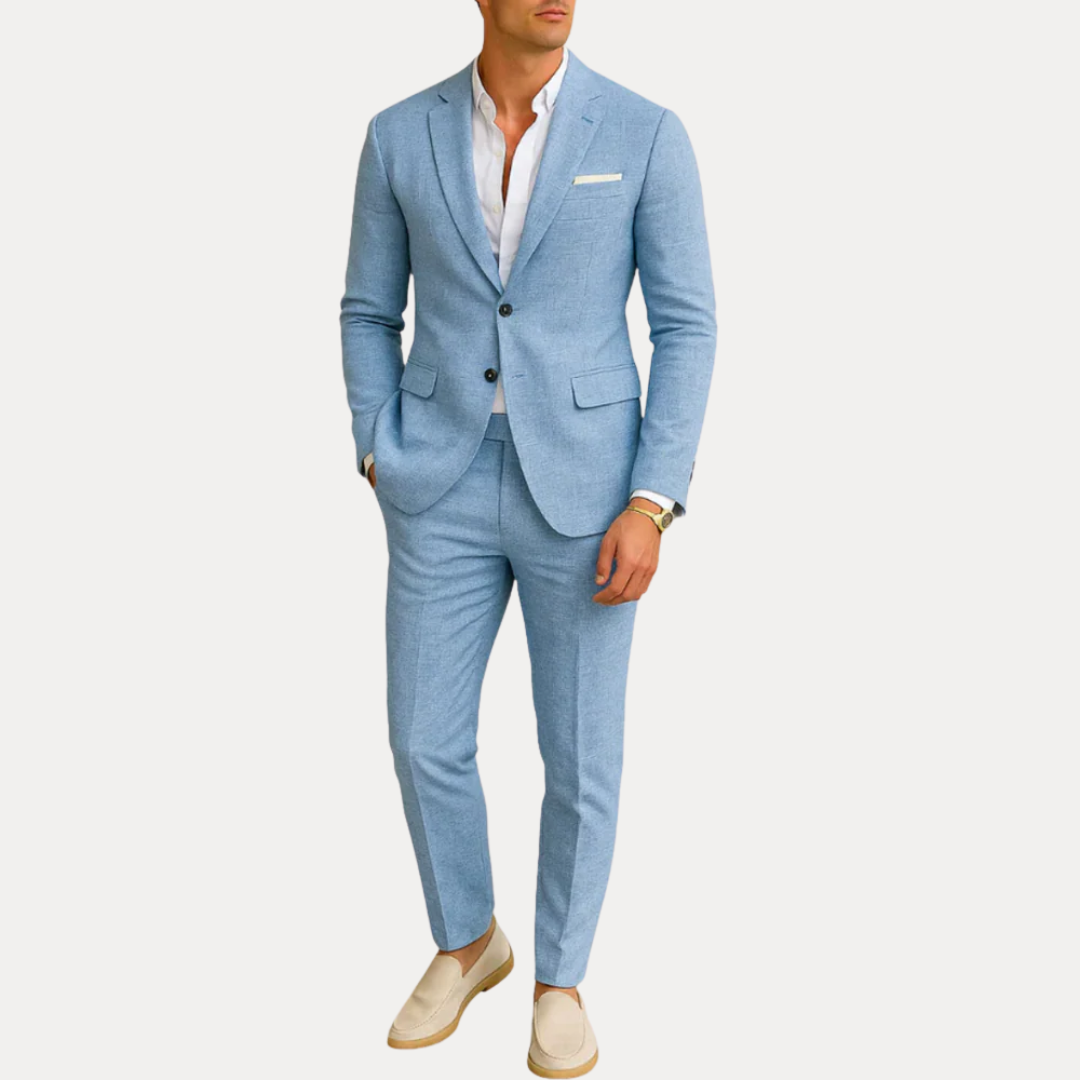 Julian | Men’s Lightweight Linen-Blend Suit