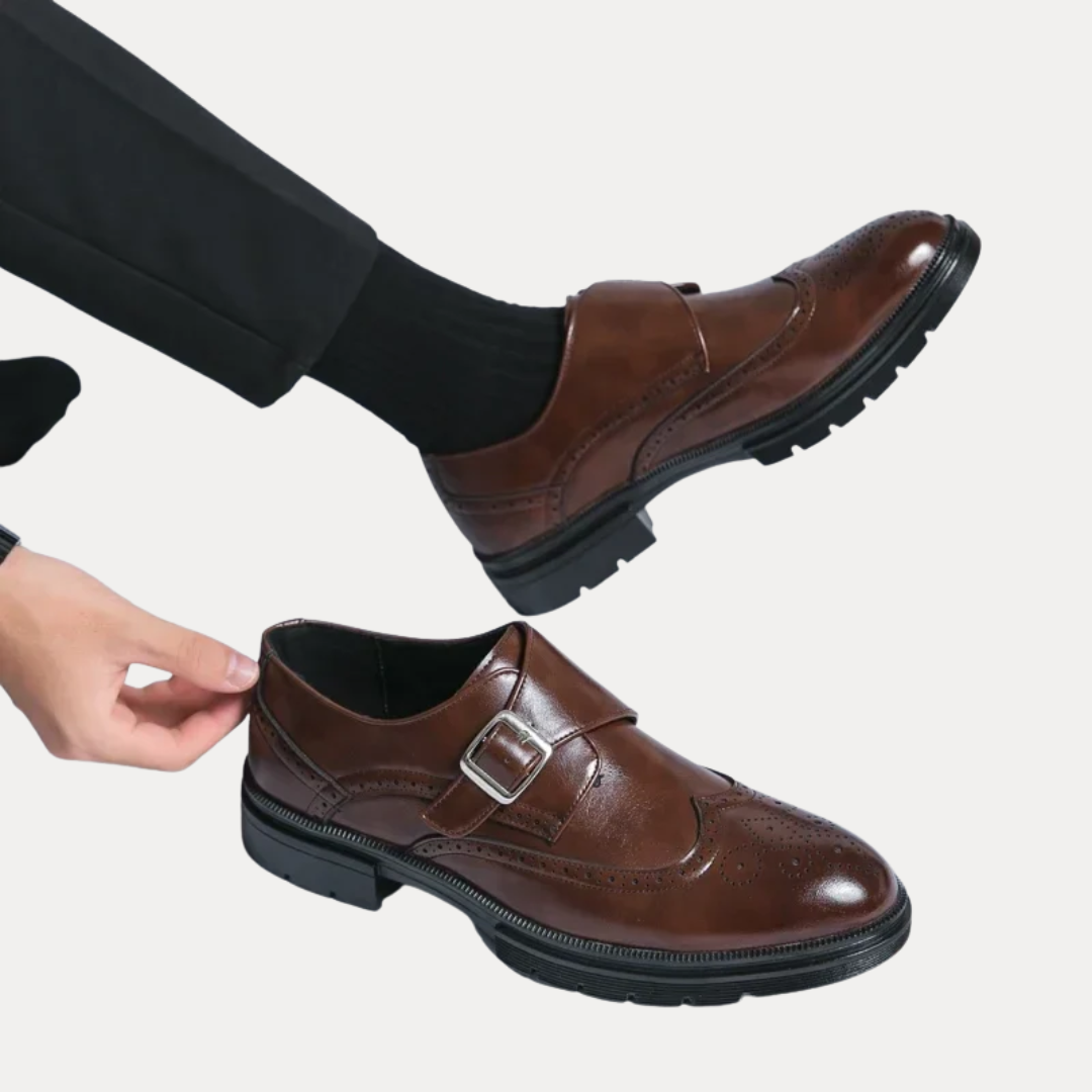 Vittorio | Monk Strap Leather Loafers