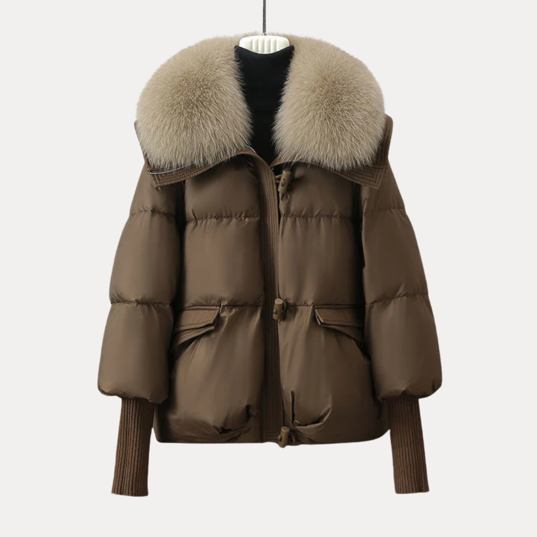 Charlotte | Elegant Fur-Collar Down Jacket
