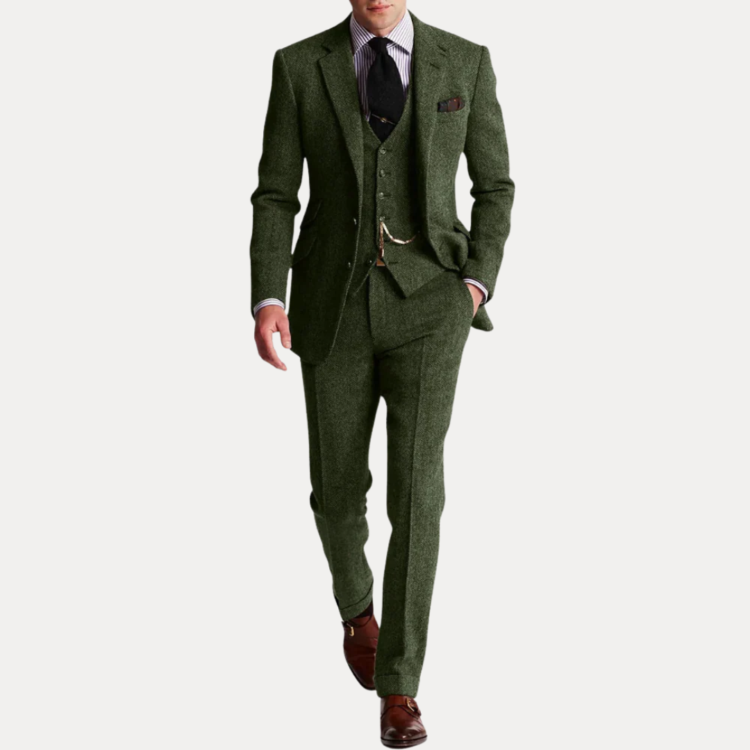 Harrison | Men’s Classic Tweed Three-Piece Suit
