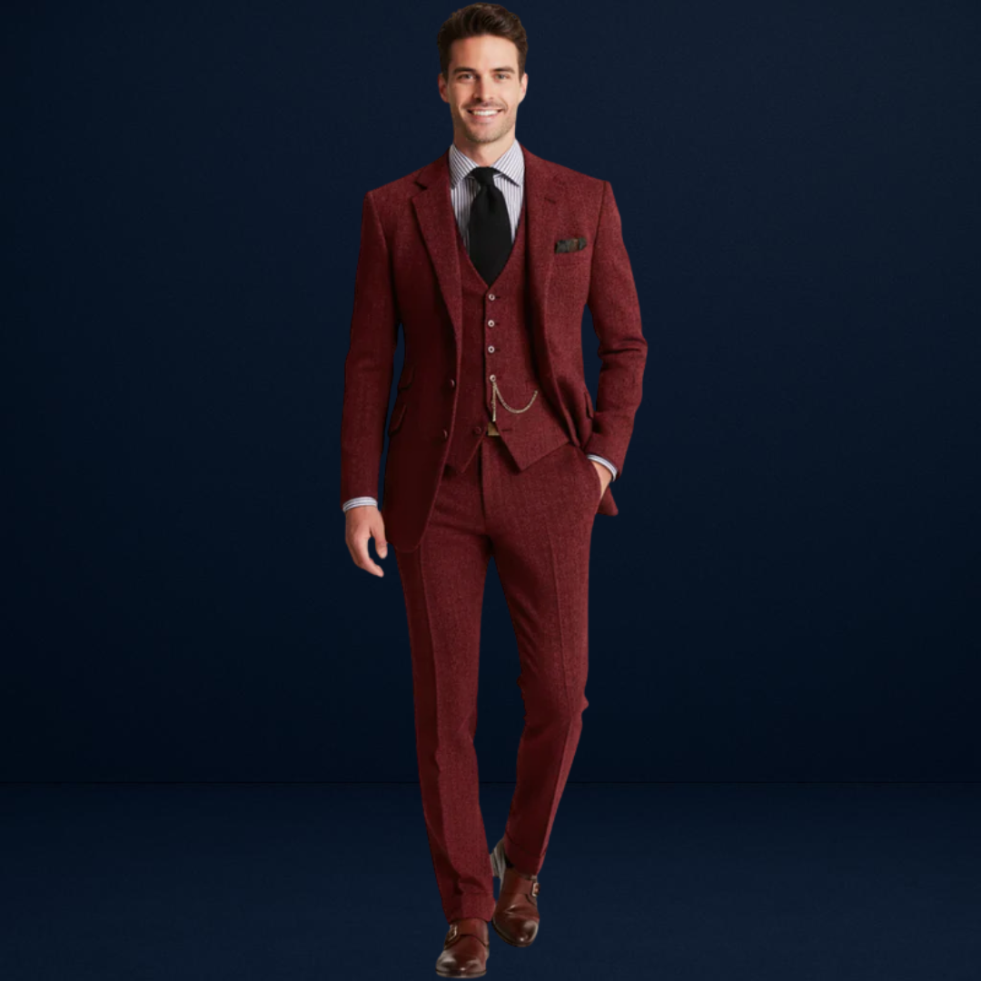 Giuliano | Men’s Tweed Three-Piece Suit