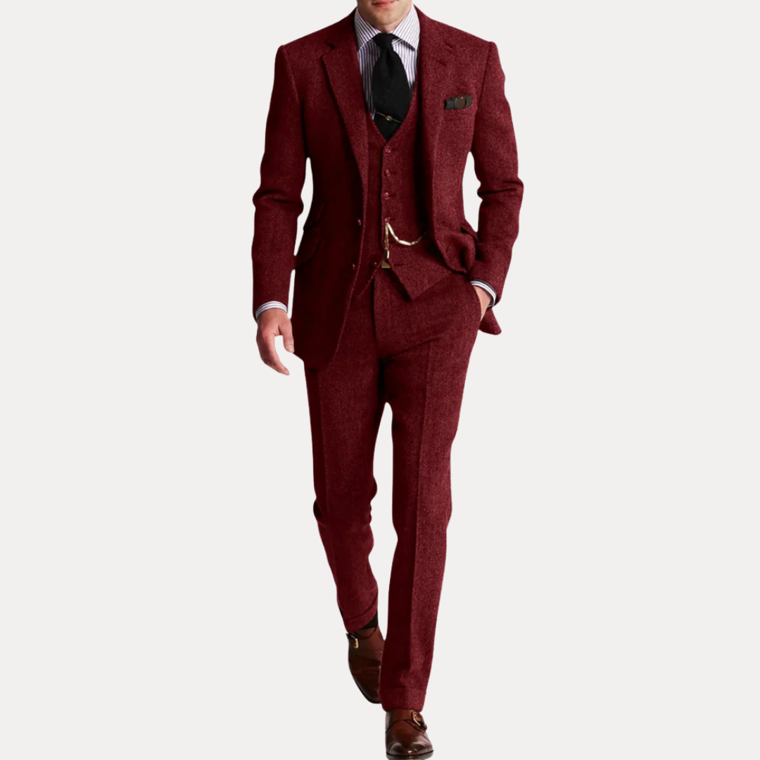 Harrison | Men’s Classic Tweed Three-Piece Suit