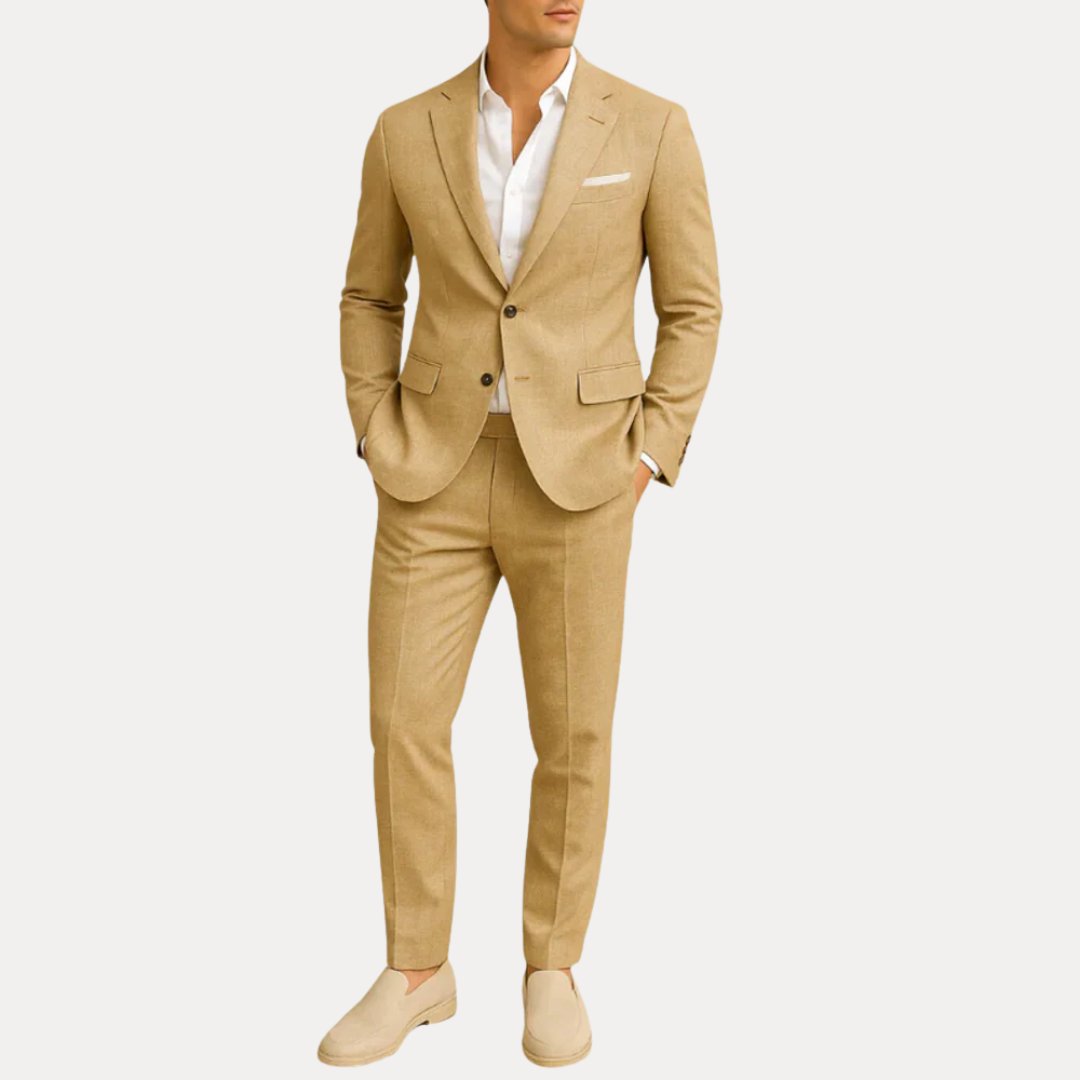 Julian | Men’s Lightweight Linen-Blend Suit