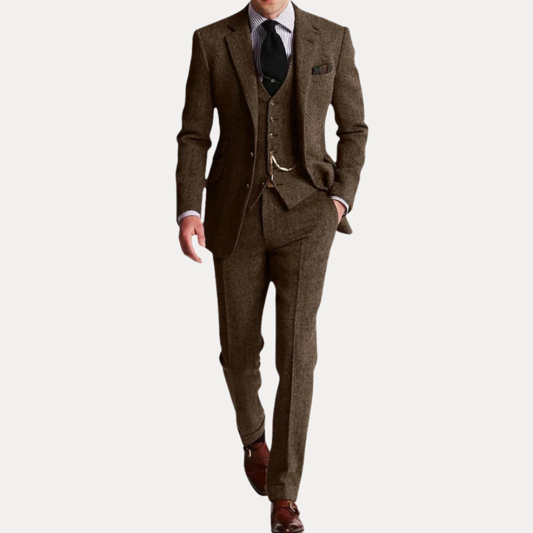 Harrison | Men’s Classic Tweed Three-Piece Suit