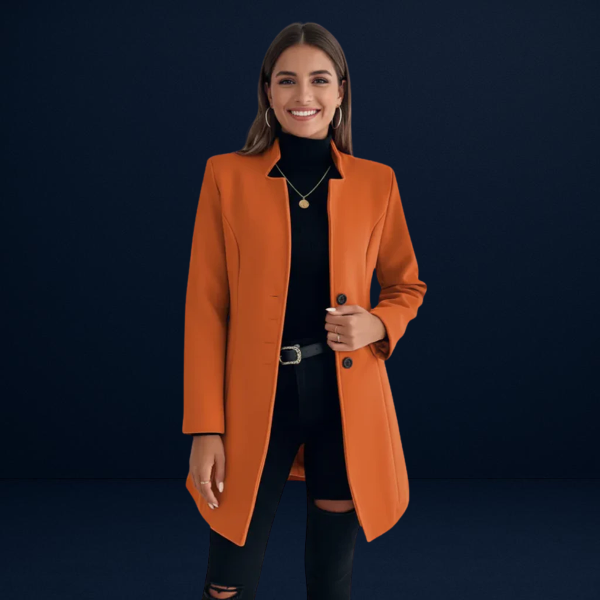 Alessandra | Modern and Refined Women's Long Coat